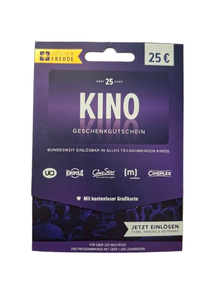 Cinema Gift Card Front